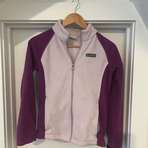 Columbia Purple and Light Pink Fleece Jacket